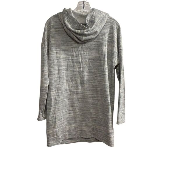Lou & Grey Women's Gray Hoodie Jacket Size M Casual Fall - Picture 11 of 14
